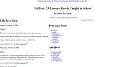 Desktop Screenshot of lifetext25lessons.blogspot.com