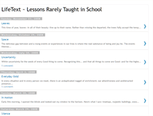 Tablet Screenshot of lifetext25lessons.blogspot.com