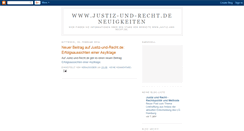 Desktop Screenshot of justiz-und-recht-news.blogspot.com