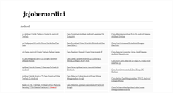 Desktop Screenshot of jojobernardini.blogspot.com