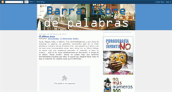 Desktop Screenshot of barralibredepalabras.blogspot.com