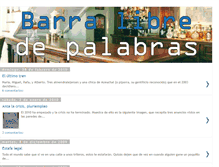 Tablet Screenshot of barralibredepalabras.blogspot.com