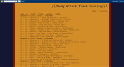 Desktop Screenshot of bodyattacktracks.blogspot.com