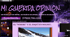 Desktop Screenshot of miqueridaopinion.blogspot.com
