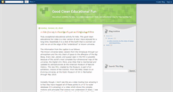 Desktop Screenshot of goodcleaneducationalfun.blogspot.com