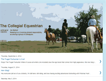 Tablet Screenshot of collegialequestrian.blogspot.com