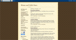 Desktop Screenshot of momsandlittleones.blogspot.com