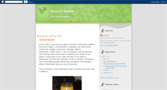Desktop Screenshot of gnocchinookie.blogspot.com