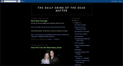 Desktop Screenshot of dailygrindofthedeadmatter.blogspot.com