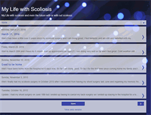 Tablet Screenshot of myscoliosisexperience.blogspot.com