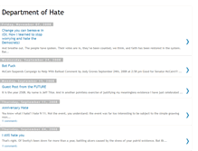 Tablet Screenshot of departmentofhate.blogspot.com