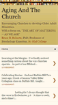 Mobile Screenshot of agingandthechurch.blogspot.com