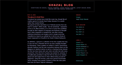 Desktop Screenshot of ghazal4u.blogspot.com