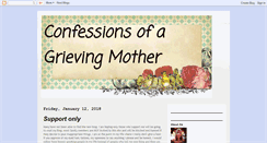 Desktop Screenshot of confessionofagrievingmother.blogspot.com