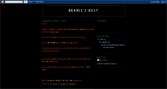 Desktop Screenshot of berniesbest.blogspot.com