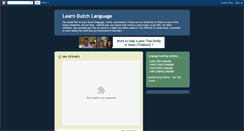 Desktop Screenshot of learn-dutch-language-lessons.blogspot.com