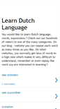 Mobile Screenshot of learn-dutch-language-lessons.blogspot.com