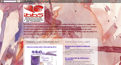 Desktop Screenshot of hematologiaehemoterapiadesergipe.blogspot.com