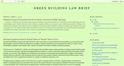 Desktop Screenshot of greenbuildinglawbrief.blogspot.com