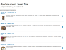 Tablet Screenshot of apartment-and-house-tips.blogspot.com