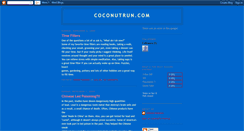 Desktop Screenshot of coconutrun.blogspot.com