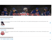 Tablet Screenshot of blueshirtblogger.blogspot.com