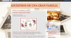 Desktop Screenshot of ancestros-de-una-gran-familia.blogspot.com