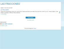 Tablet Screenshot of lasfracciones.blogspot.com