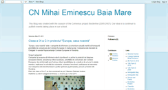 Desktop Screenshot of cn-eminescu-baiamare.blogspot.com