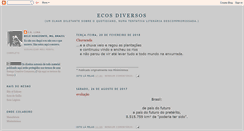 Desktop Screenshot of ecosdiversos.blogspot.com