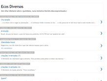 Tablet Screenshot of ecosdiversos.blogspot.com