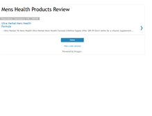 Tablet Screenshot of mens-health-products-review.blogspot.com