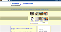 Desktop Screenshot of cuadrosydecoracion.blogspot.com