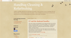 Desktop Screenshot of handbag-cleaning.blogspot.com
