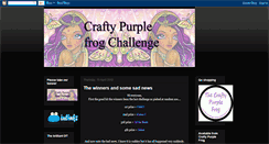 Desktop Screenshot of craftypurplefrogchallenges.blogspot.com