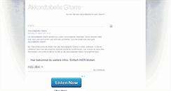 Desktop Screenshot of akkordtabelle-gitarre.blogspot.com