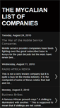 Mobile Screenshot of mycalianlistofcompanies.blogspot.com