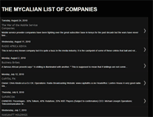 Tablet Screenshot of mycalianlistofcompanies.blogspot.com