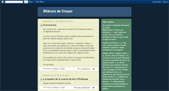 Desktop Screenshot of bitacoradeensayo.blogspot.com