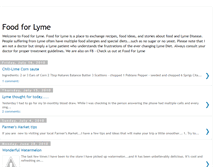 Tablet Screenshot of foodforlyme.blogspot.com