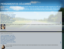 Tablet Screenshot of pensamientos-celebres.blogspot.com