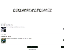 Tablet Screenshot of analogue-catalogue.blogspot.com