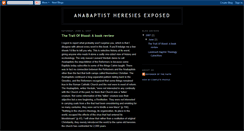 Desktop Screenshot of anabaptismexposed.blogspot.com