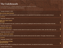 Tablet Screenshot of codebeneath.blogspot.com