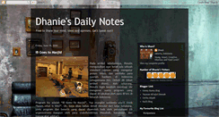 Desktop Screenshot of dhaniesdailynotes.blogspot.com