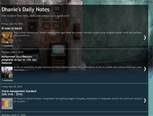 Tablet Screenshot of dhaniesdailynotes.blogspot.com
