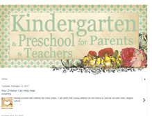 Tablet Screenshot of kindergartenbasics.blogspot.com