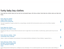 Tablet Screenshot of funky-baby-boy-clothes.blogspot.com