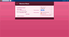 Desktop Screenshot of eleonorarossi.blogspot.com