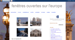 Desktop Screenshot of fenetres-ouvertes-sur-l-europe.blogspot.com
